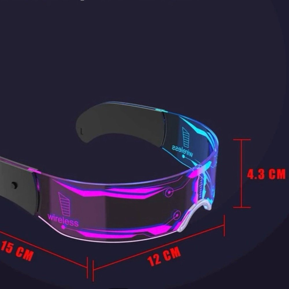 Luminous Futuristic Cyberpunk Goggles